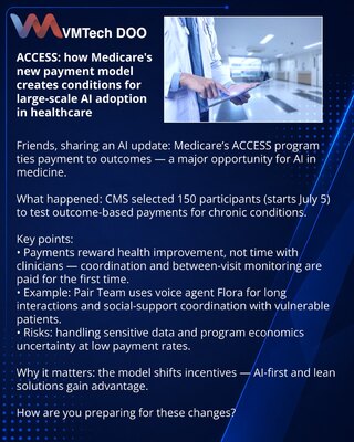 ACCESS: kako novi model plaćanja Medicare otvara put za primenu veštačke inteligencije u zdravstvu