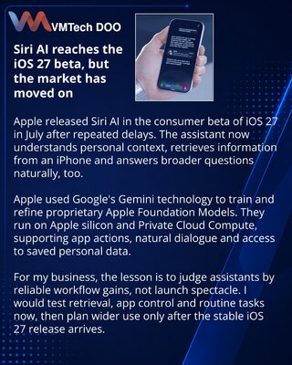 Apple delivers the Siri it promised in the iOS 27 consumer beta