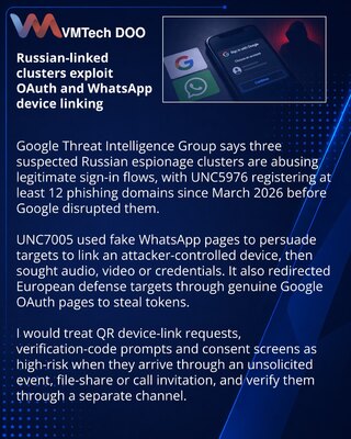 Google предупредила о захвате аккаунтов через OAuth и привязку WhatsApp