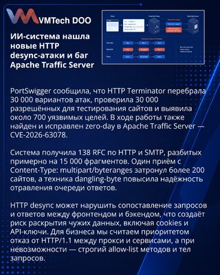 PortSwigger AI System Uncovers HTTP Desync Methods and Apache Flaw