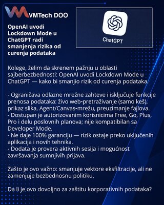 OpenAI Introduces Lockdown Mode in ChatGPT to Reduce Data Leak Risk