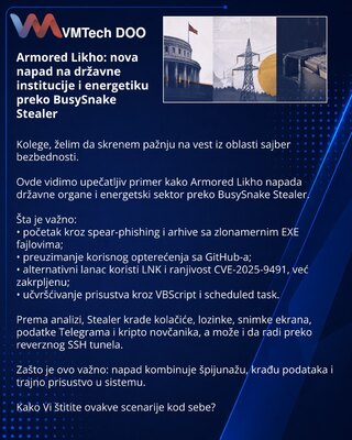 Armored Likho: новая атака на госструктуры и энергетику через BusySnake Stealer