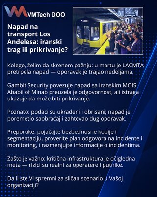Napad na transport Los Anđelesa: iranski trag ili prikrivanje?