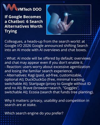 Ako se Google pretvori u čet‑bota: 6 alternativa za pretragu koje vredi isprobati