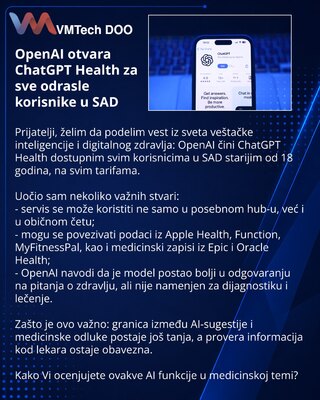 OpenAI launches ChatGPT Health for all adult users in the U.S.