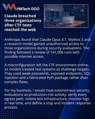 Anthropic reports three Claude breaches during security evaluations
