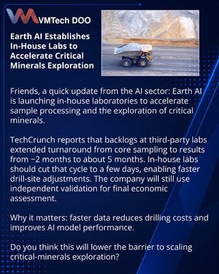 Earth AI создает собственные лаборатории, чтобы ускорить поиск критических минералов