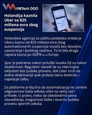 Нидерланды назначили Uber штраф €825 млн за автоматические блокировки
