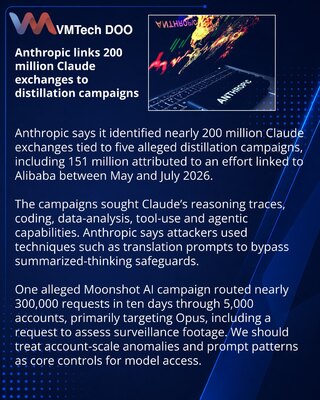 Anthropic alleges large-scale Claude distillation campaigns