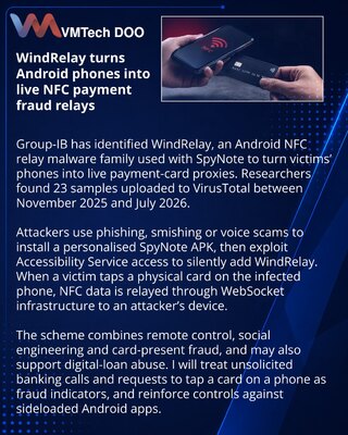WindRelay i SpyNote pretvaraju Android u relej platne kartice