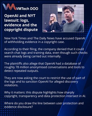 OpenAI и иск NYT: спор о логах и доказательствах в деле об авторских правах