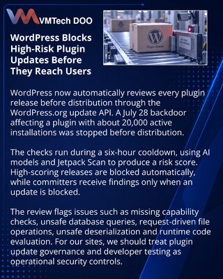 WordPress Automates Security Reviews for Plugin Releases