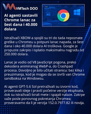 XBOW получила $250 тысяч за созданную с ИИ цепочку взлома Chrome