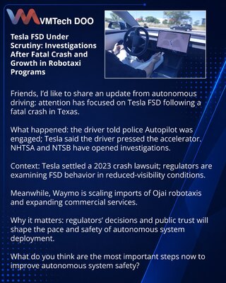 Tesla FSD под пристальным вниманием: расследования после смертельной аварии и рост программ роботакси