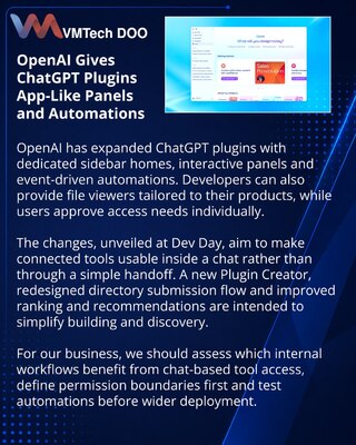 OpenAI Adds Interactive Plugin Panels and Automations to ChatGPT