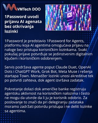 1Password uvodi kontrolisanu prijavu AI agenata