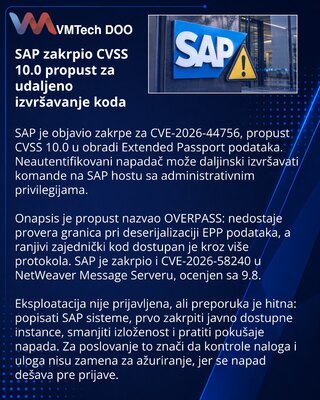SAP fixes CVSS 10.0 kernel flaw enabling pre-auth code execution