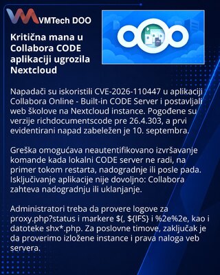 Уязвимость Collabora CODE позволила взламывать серверы Nextcloud