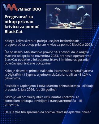 Pregovarač za otkup priznao krivicu za pomoć BlackCat