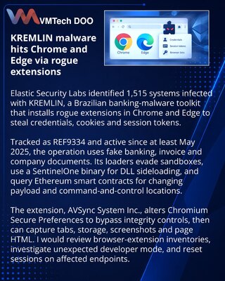 KREMLIN banking malware uses rogue Chrome and Edge extensions
