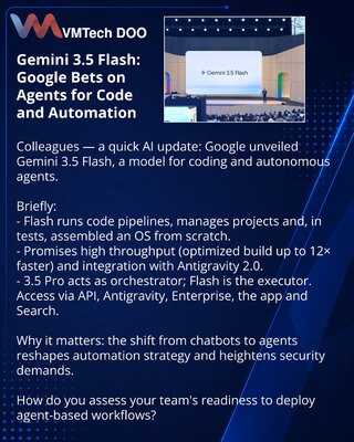 Gemini 3.5 Flash: Google stavlja na agente za kod i automatizaciju