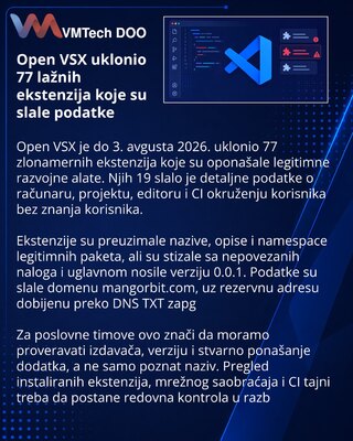 Open VSX удалил 77 расширений-двойников после утечки данных разработчиков