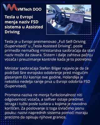 Tesla adopts Assisted Driving name for its European driver aid