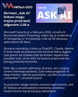 Hidden “Ask AI” Links Can Alter Persistent LLM Memory