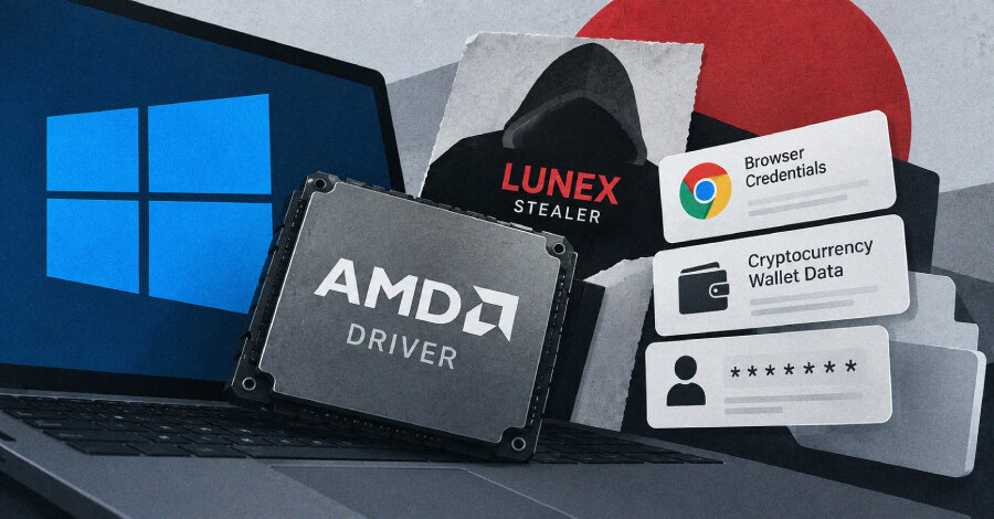 Lunex применяет драйвер AMD для обхода защиты и кражи данных