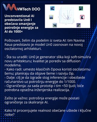 Unconventional AI представила Un0 и обещает снизить энергопотребление ИИ в 1000×