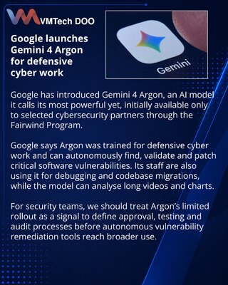 Google unveils Gemini 4 Argon for defensive cybersecurity