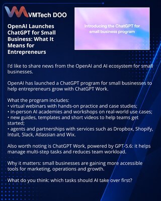 OpenAI запустила ChatGPT для малого бизнеса: что это даёт предпринимателям