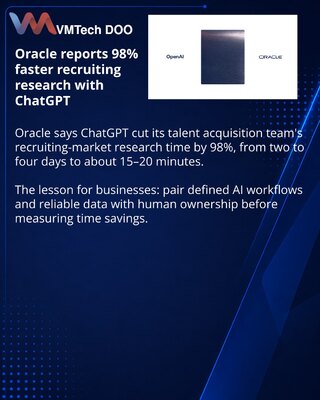Oracle reports faster recruiting and operations with ChatGPT and Codex