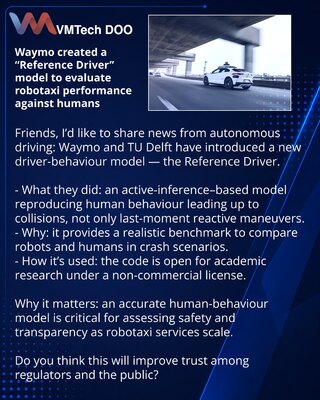 Waymo создала модель «Reference Driver» для точной оценки роботакси против человека
