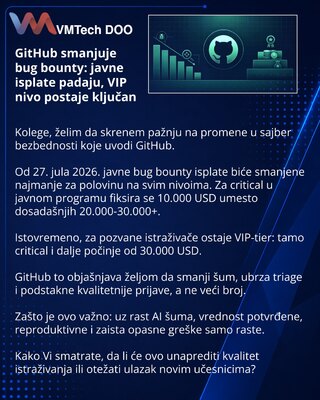 GitHub cuts bug bounty payouts: public rewards drop, VIP tier takes center stage