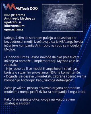 NSA готовит Anthropic Mythos к применению в кибероперациях