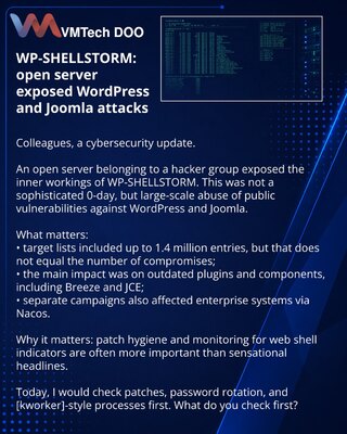 WP-SHELLSTORM: otvoreni server hakera otkrio masovne napade na WordPress i Joomla