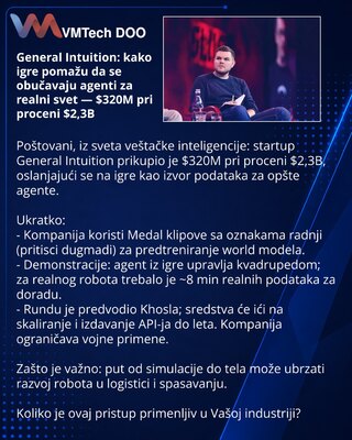 General Intuition: как игры помогают обучать агентов для реального мира — $320M при оценке $2.3B