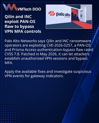 Qilin i INC zaobilaze MFA preko propusta u PAN-OS-u