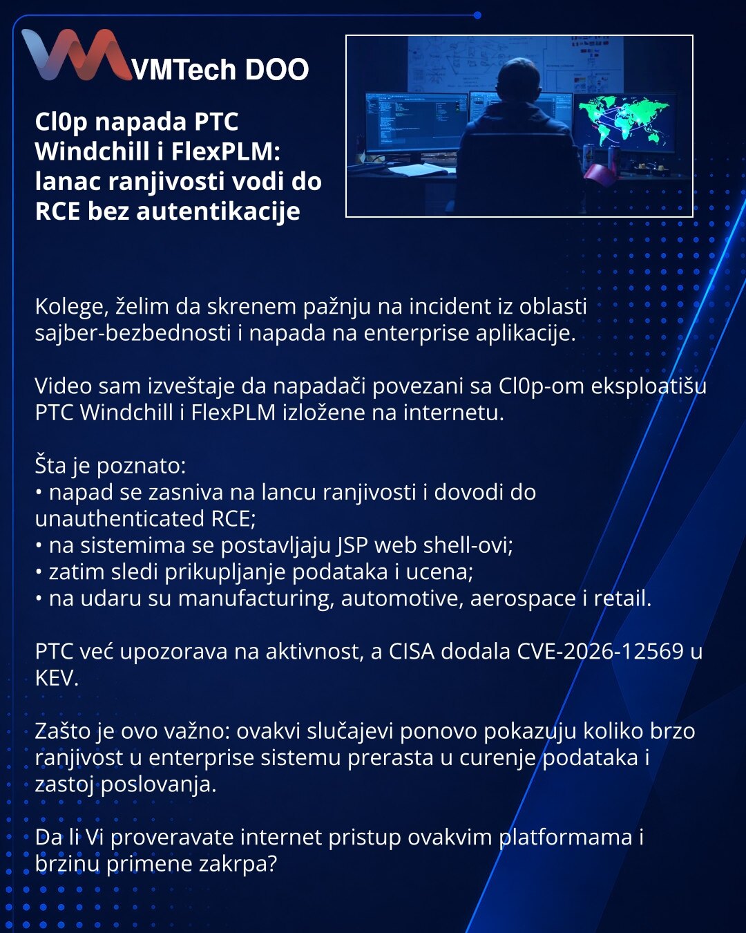 Cl0p napada PTC Windchill i FlexPLM: lanac ranjivosti vodi do RCE bez autentikacije