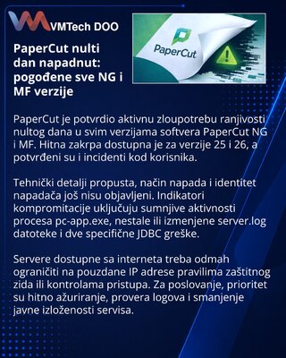 PaperCut предупредила об активной эксплуатации 0-day в NG и MF