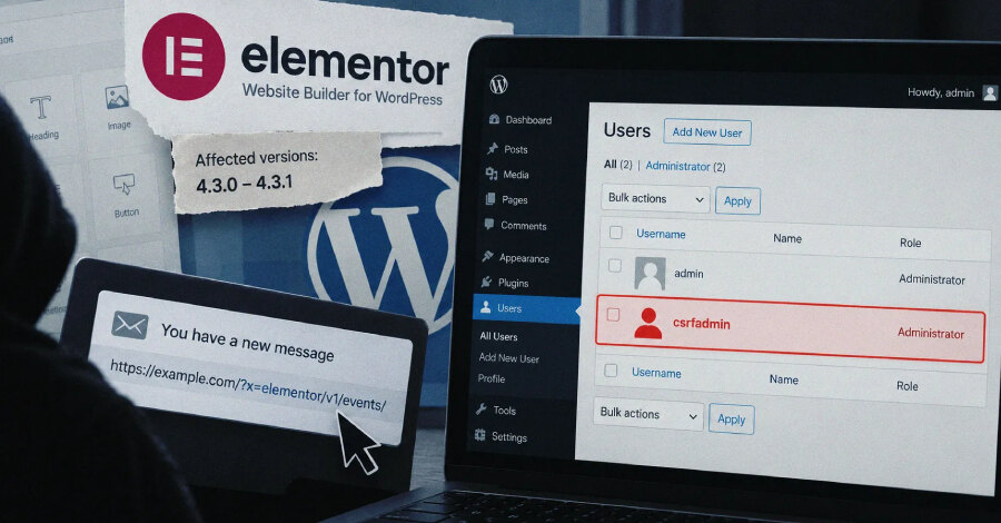 Elementor patches CSRF bug enabling WordPress administrator takeover