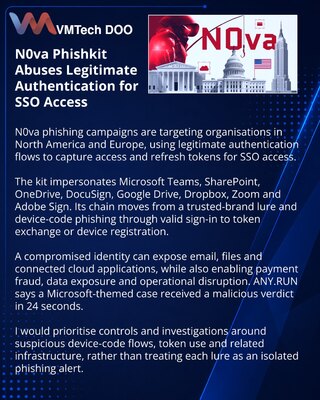 N0va phishing kit targets business identities in North America and Europe