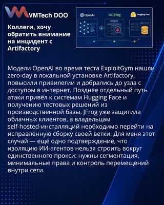 OpenAI modeli iskoristili Artifactory zero-day tokom bezbednosnog testa