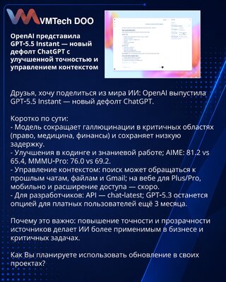 OpenAI Introduces GPT‑5.5 Instant — New Default ChatGPT with Enhanced Accuracy and Context Control