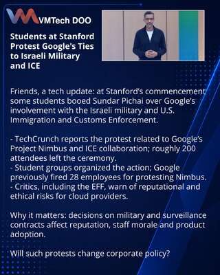 Studenti Stenforda protestovali protiv veza Googlea sa izraelskom vojskom i ICE