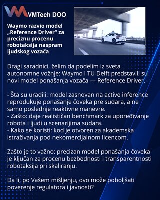 Waymo создала модель «Reference Driver» для точной оценки роботакси против человека