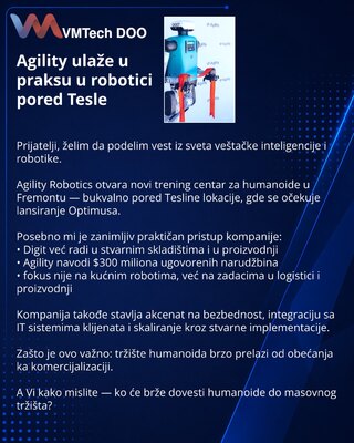 Agility делает ставку на практику в робототехнике рядом с Tesla