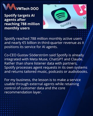 Spotify Positions Its Streaming Service for the AI Agent Era