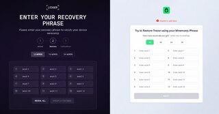 OkoBot maskira phishing recovery frazu direktno unutar Ledger i Trezor aplikacija